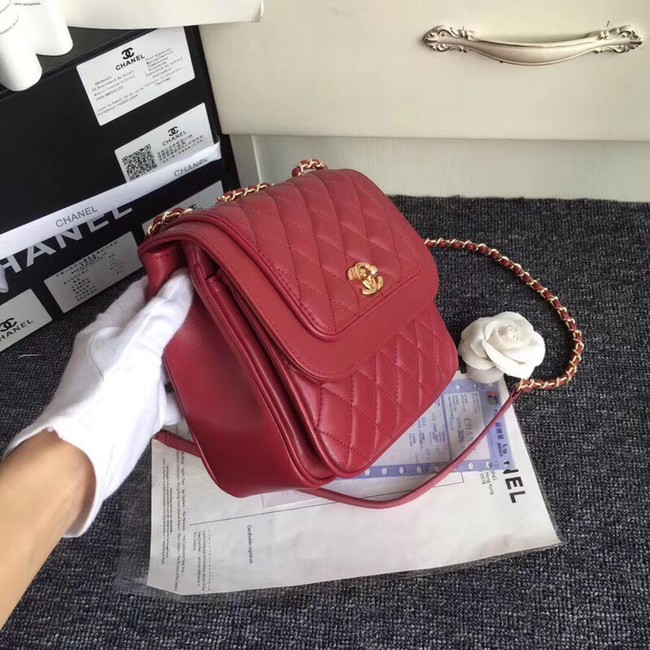 Chanel Original Classic Handbag 25698 red