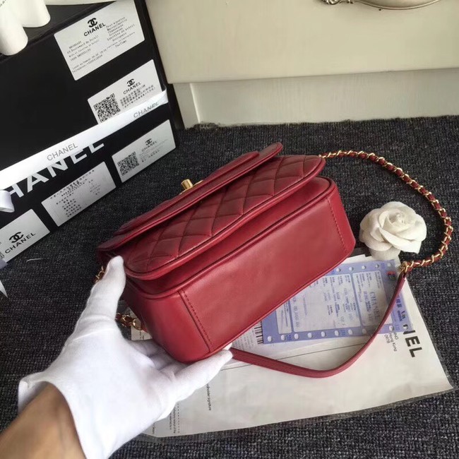 Chanel Original Classic Handbag 25698 red