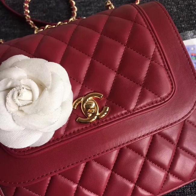 Chanel Original Classic Handbag 25698 red