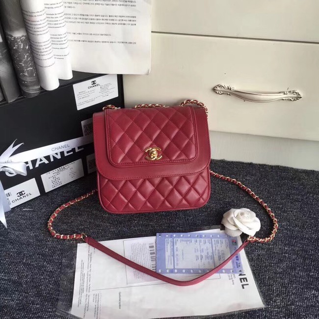 Chanel Original Classic Handbag 25698 red