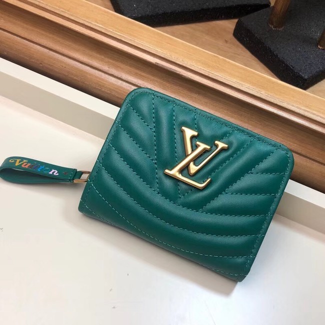 LOUIS VUITTON NEW WAVE COMPACT WALLET M63789 green