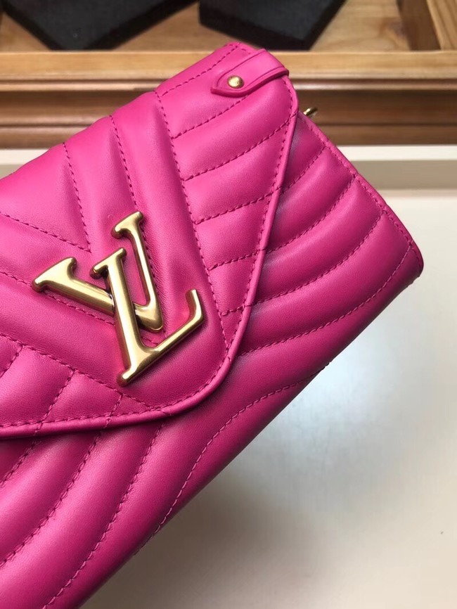 LOUIS VUITTON NEW WAVE LONG WALLET M63298 Peach red