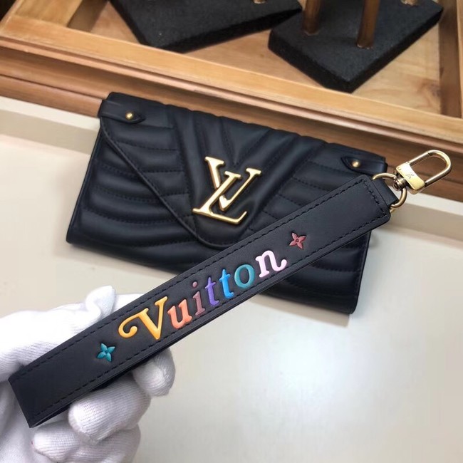 LOUIS VUITTON NEW WAVE LONG WALLET M63298 black