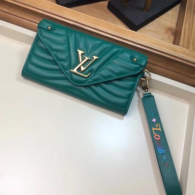 LOUIS VUITTON NEW WAVE LONG WALLET M63298 green