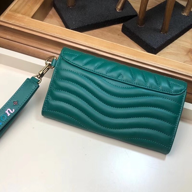 LOUIS VUITTON NEW WAVE LONG WALLET M63298 green