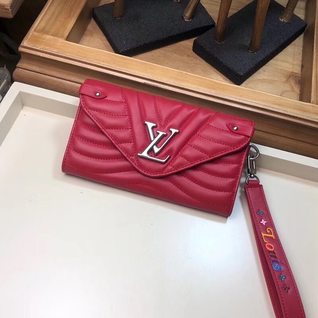 LOUIS VUITTON NEW WAVE LONG WALLET M63298 red