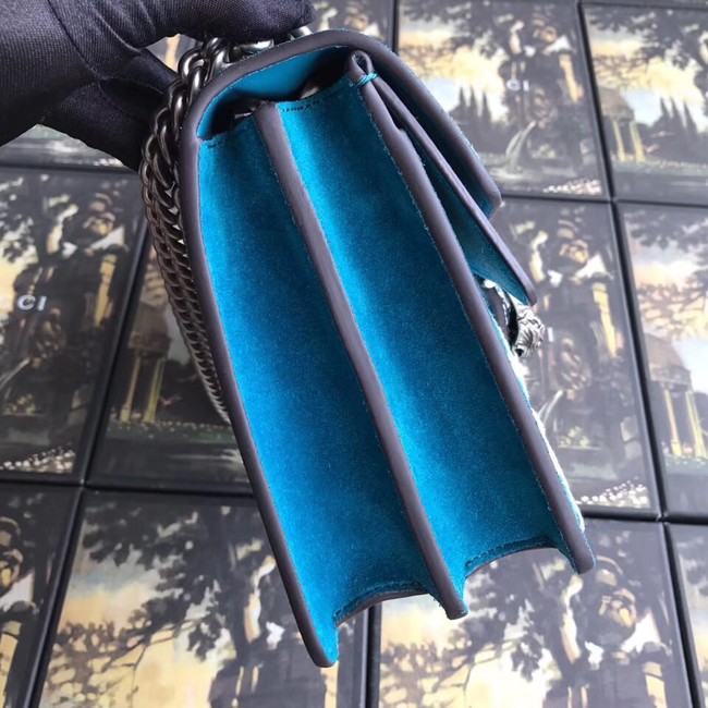 Gucci Dionysus small crystal shoulder bag 400249 blue