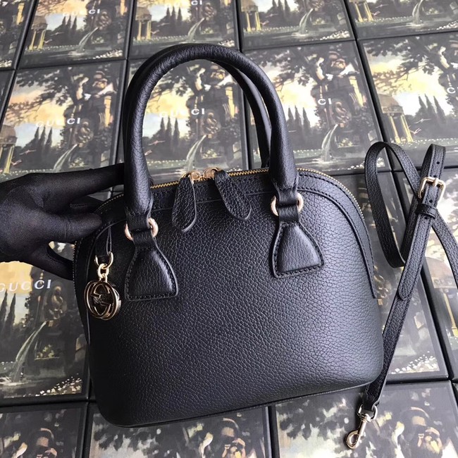 Gucci GG Leather Tote Bag 449661 black