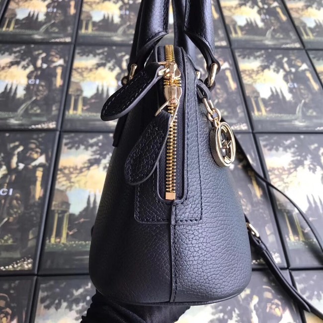 Gucci GG Leather Tote Bag 449661 black