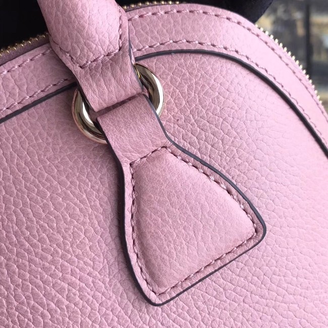 Gucci GG Leather Tote Bag 449661 pink