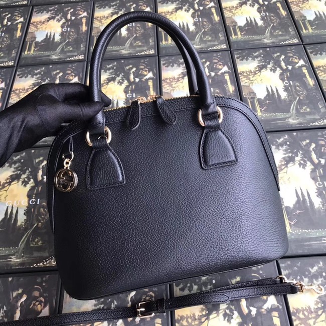 Gucci GG Leather Tote Bag 449662 black