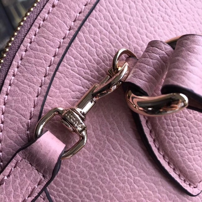 Gucci GG Leather Tote Bag 449662 pink