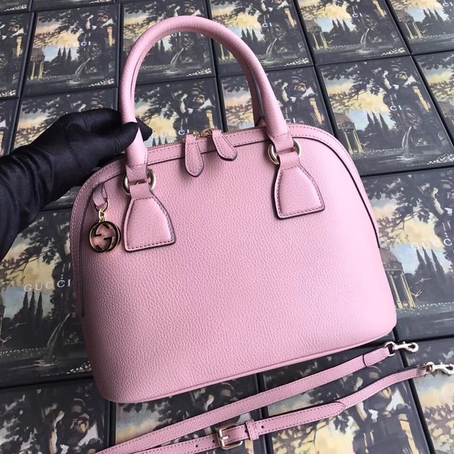 Gucci GG Leather Tote Bag 449662 pink