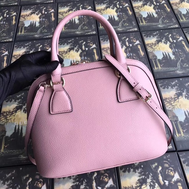 Gucci GG Leather Tote Bag 449662 pink