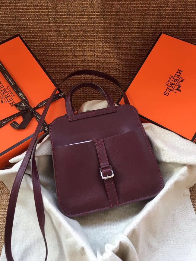 Hermes Original Halzan mini bag H069523 bordeaux