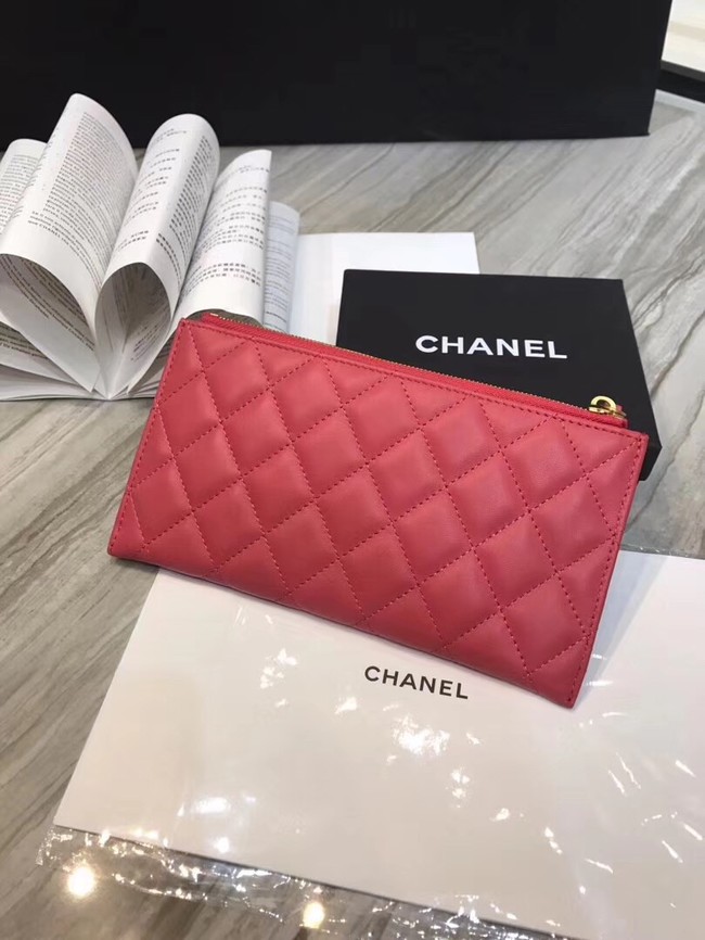 Chanel Lambskin & Gold-Tone Metal A81797 Pink