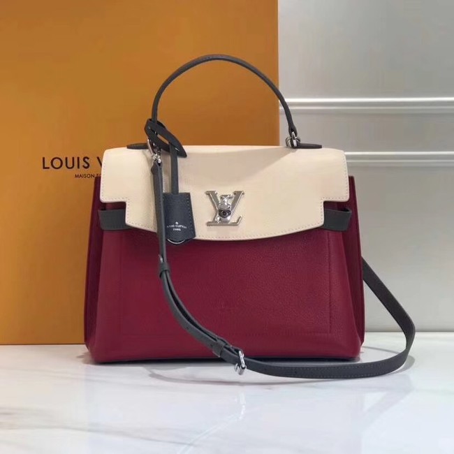 Louis Vuitton Original LOCKME EVER M52360 Lie De Vin Etain Creme