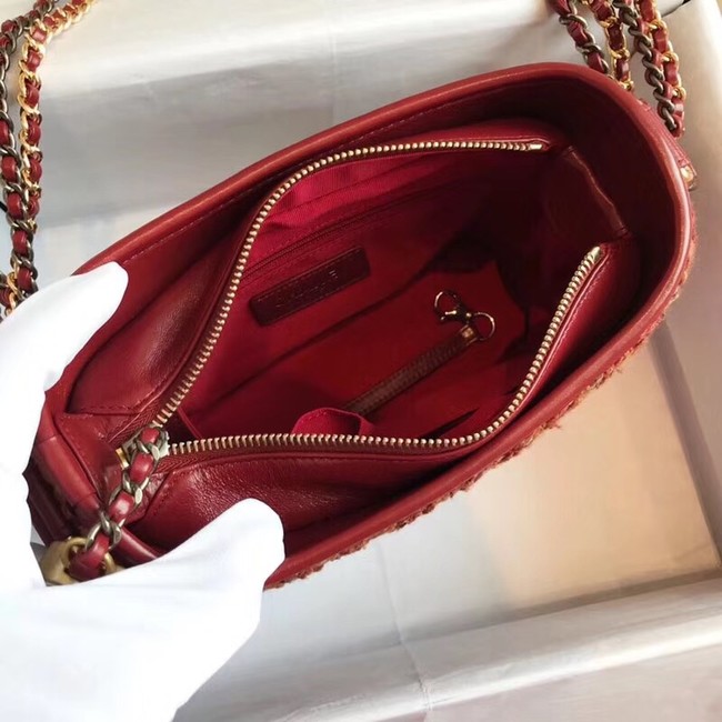 CHANEL GABRIELLE Hobo Bag Bag A93824 red