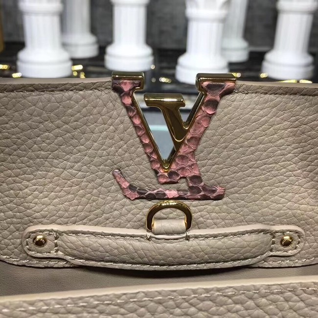 Louis vuitton original CAPUCINES N94220 grey