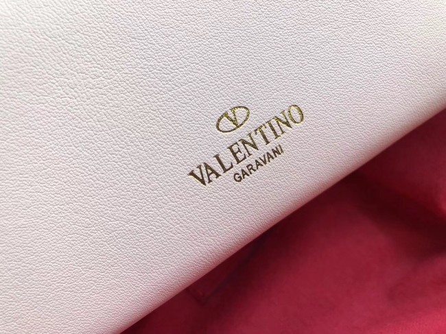 VALENTINO Rockstud leather cross-body bag 04235 white