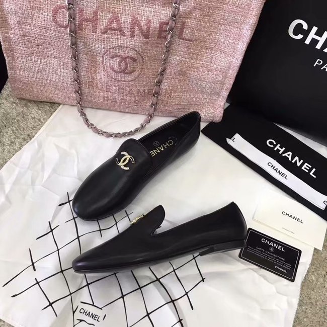 Chanel Loafers Lambskin CH2447LS Black
