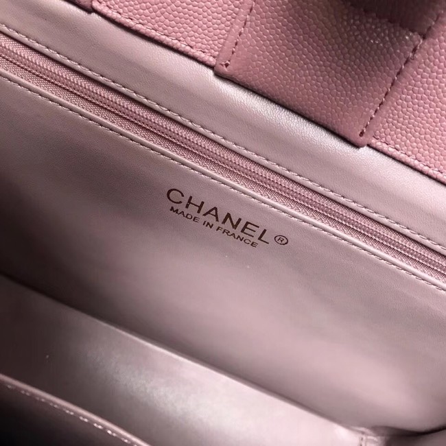 CHANEL Shopping Bag Grained Calfskin & Gold-Tone Metal A93794 pink