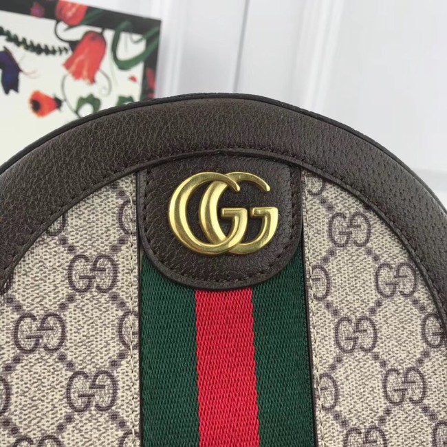 Gucci Ophidia mini GG round shoulder bag 171285 brown