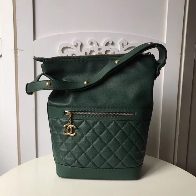 Chanel Hobo Handbag A57966 green