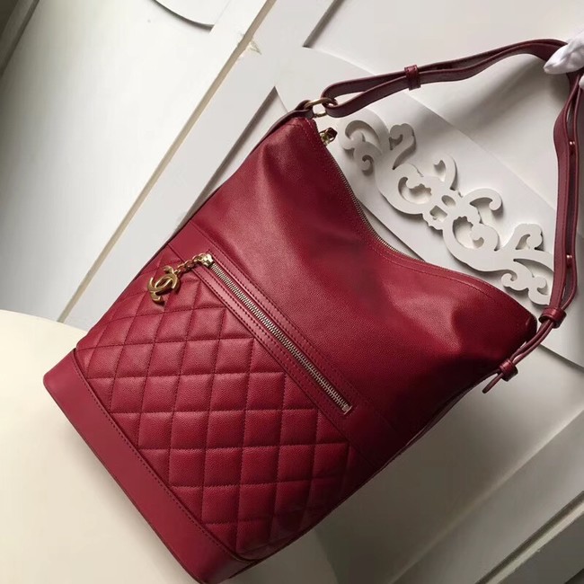 Chanel Hobo Handbag A57966 red