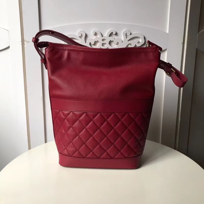 Chanel Hobo Handbag A57966 red