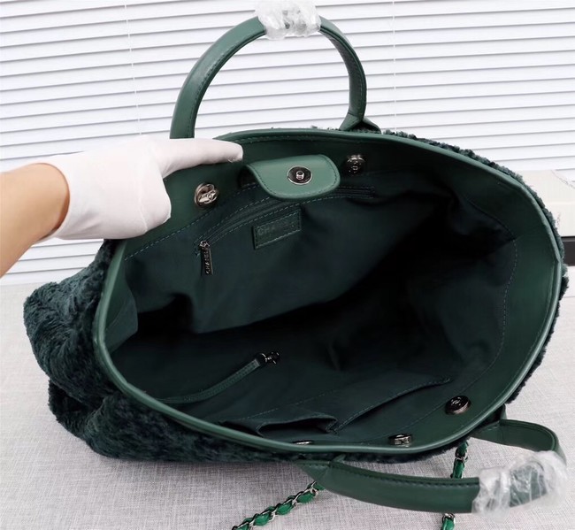 Chanel Maxi Shopping Bag A66942 green