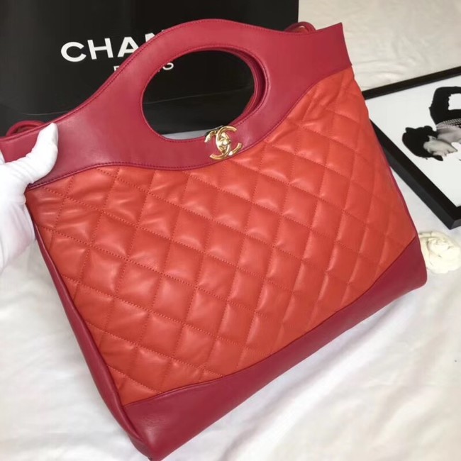 CHANEL 31 Large Shopping Bag A57977 Red