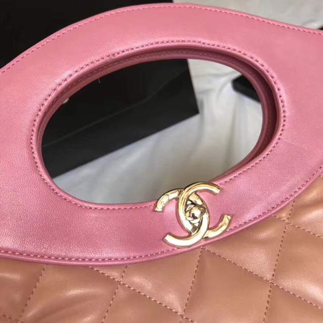 CHANEL 31 Large Shopping Bag A57977 pink& apricot