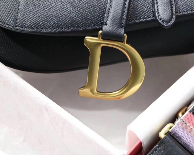 Dior SADDLE-TAS VAN KALFSLEER M0446CW black