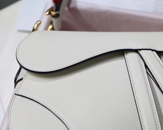 Dior SADDLE-TAS VAN KALFSLEER M0446CW offwhite