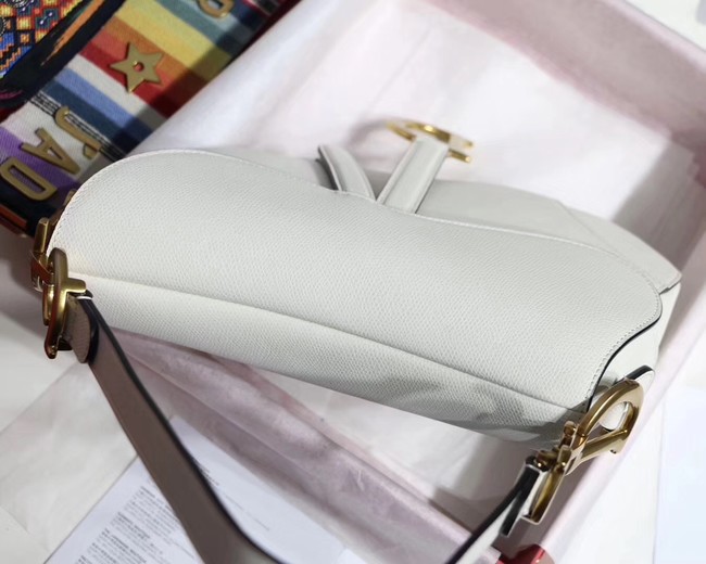 Dior SADDLE-TAS VAN KALFSLEER M0446CW offwhite