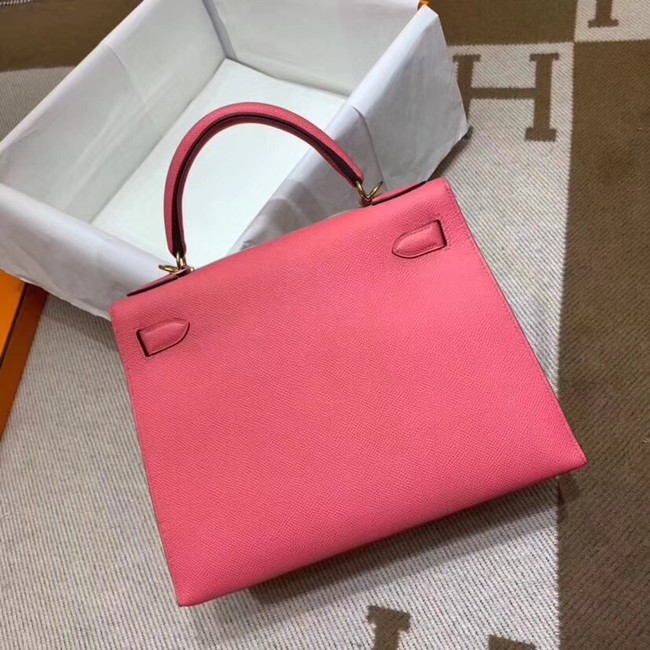 Hermes Kelly 28cm Shoulder Bags Epsom Leather KL28 pink