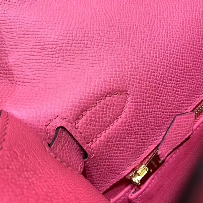 Hermes Kelly 28cm Shoulder Bags Epsom Leather KL28 pink