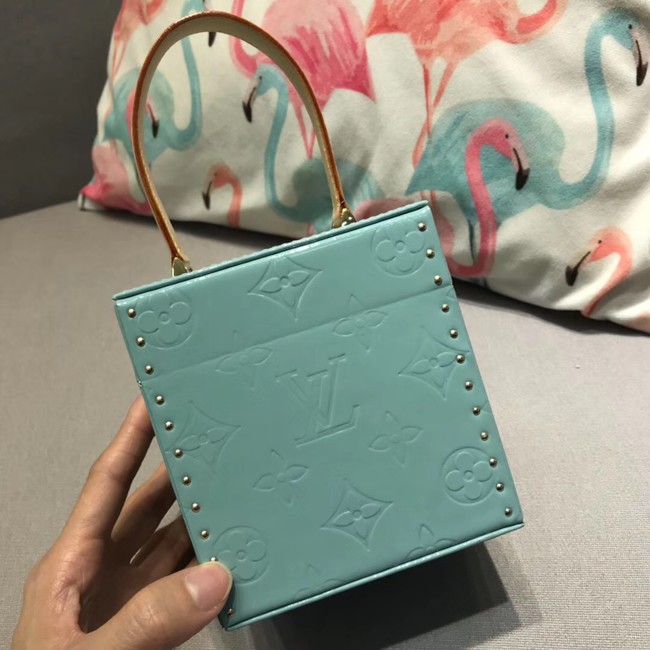 Louis Vuitton Monogram Vernis Original BLEECKER BOX M52464 Light blue