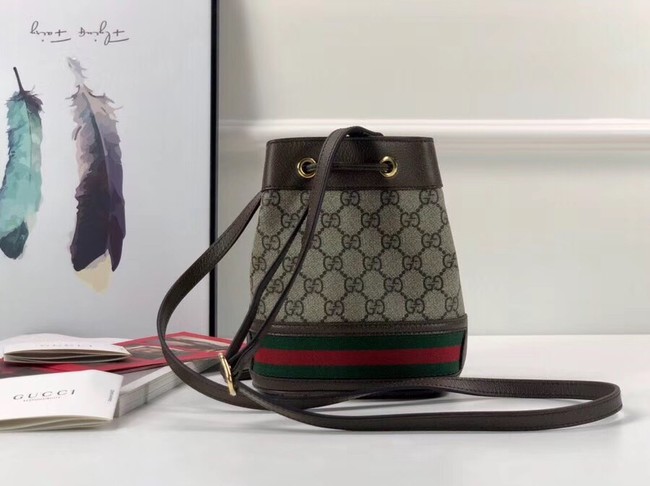 Gucci Ophidia GG mini bucket bag 550620 Brown