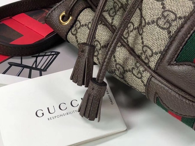 Gucci Ophidia GG mini bucket bag 550620 Brown
