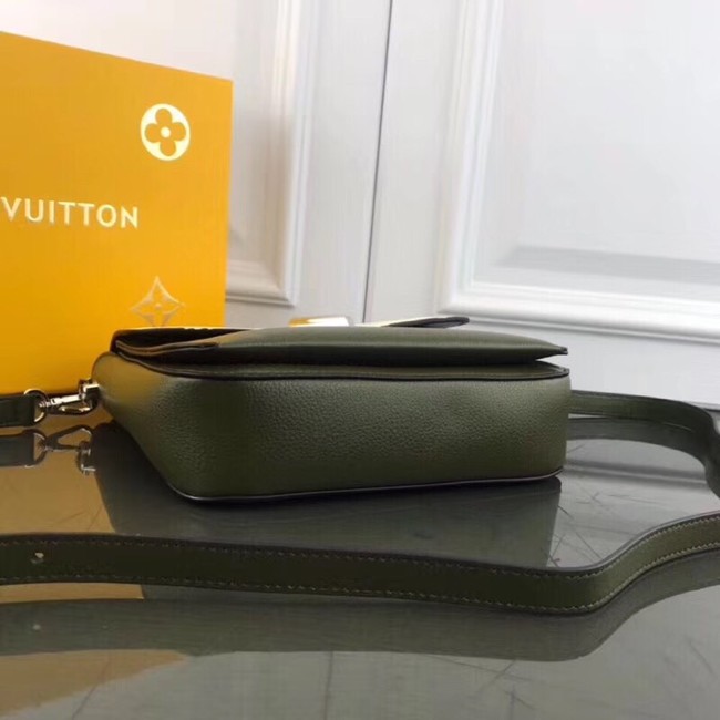 Louis Vuitton Should V Bag Saddle M53382 green&white