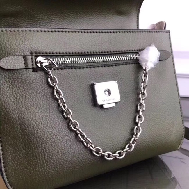 Louis Vuitton Should V Bag Saddle M53382 green&white