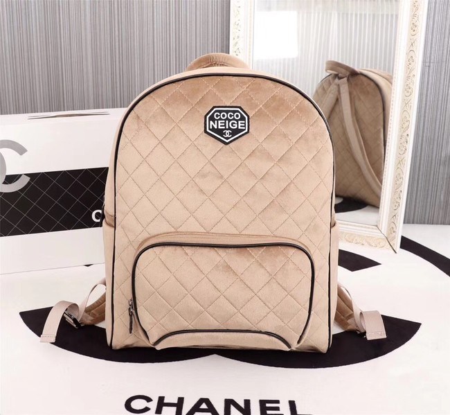 CHANEL Backpack A57594 apricot