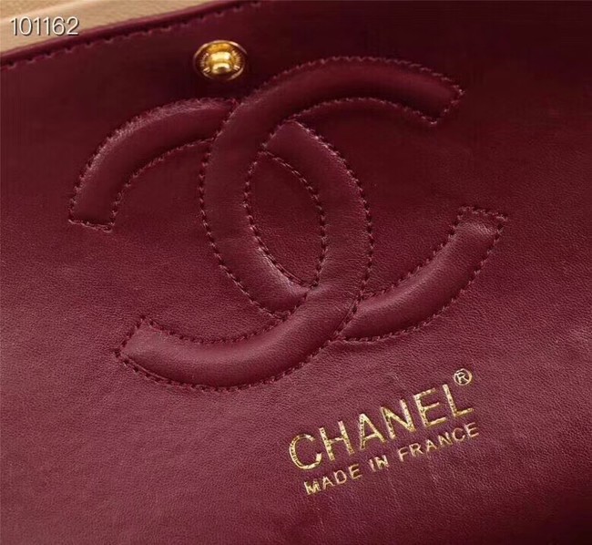 Chanel Tweed Calfskin 1112 apricot gold-Tone Metal