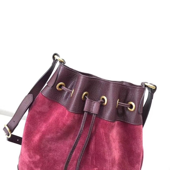 Gucci GG canvas Shoulder Bag 540457 red suede