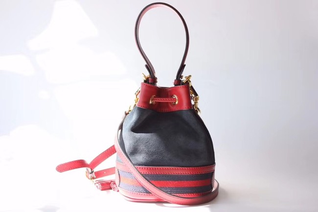 Gucci Rajah mini bucket bag 550620 black suede