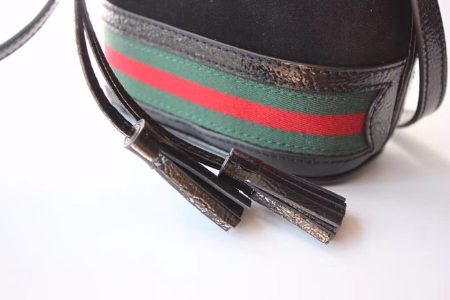 Gucci Rajah mini bucket bag 550620 brown suede