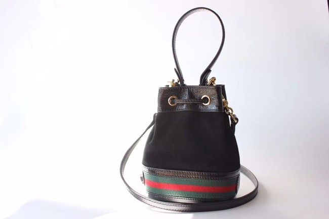 Gucci Rajah mini bucket bag 550620 brown suede