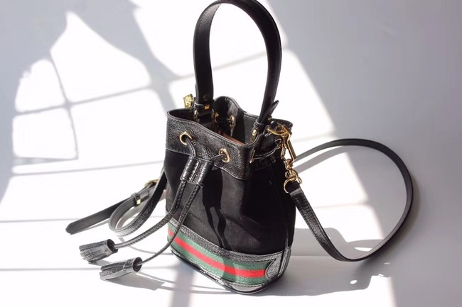 Gucci Rajah mini bucket bag 550620 brown suede